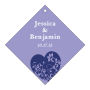 Personalize Hearts of Love Diamond Wedding Hang Tag